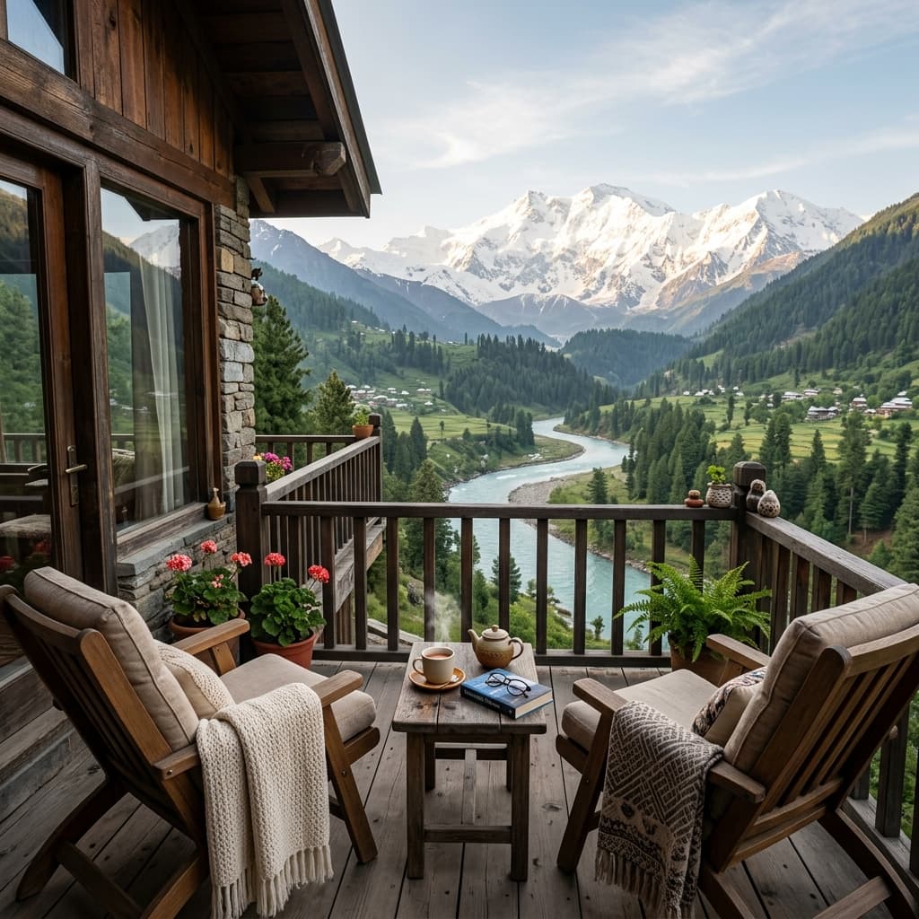 Private Balcony View at Batakundi Heights Cottage